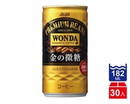 【ASAHI朝日】WONDA金的微糖咖啡(182mlx30入)
