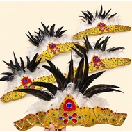 Dayak Crown/ Headwear Accessories Parade Crown from Feather Dance/ Feather Accessories