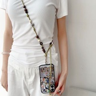 🌟日式雙用斜孭簡約手機繩系列🌟（送手機鋼化膜）（送順豐智能櫃）日式簡約手機繩系列，串珠手機繩，手機鏈適用任何手機殼 Magsafe，iPhone16，iPhone16pro，iPhone16plus，