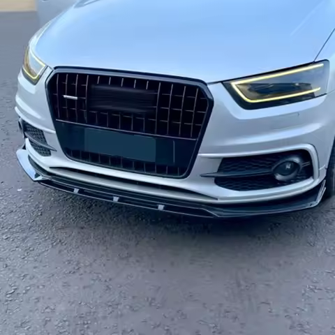 Front Bumper Spoiler Protector Plate Lip Type DGS Body Kit Splitter Carbon Surface Chin Shovel For A