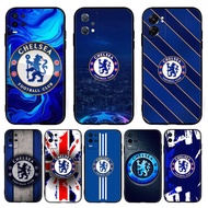 Soft black TPU silicone phone case Chelsea FC for Realme 12+ 13 note50 note60 60X X Lite XT X2 V13 V