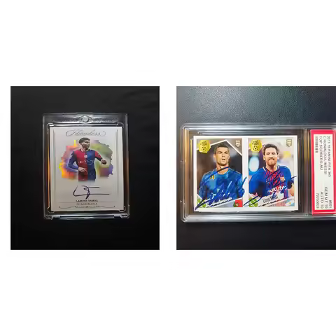 DIY Yamal Star Card: Cristiano Ronaldo and Lionel Messi Dual Autograph FIFA365 Limited Edition Autog