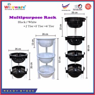 Round Multipurpose Rack SMALL / Rak Barang Serbaguna Kecil (2/3/4 Tier) / Kitchen Rack / Rak Bawang 