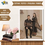 PRINT PHOTO FRAME 16R 40X60CM + FIBER FIGURA FRAME, Large Photo Printing, Wedding Photo Printing