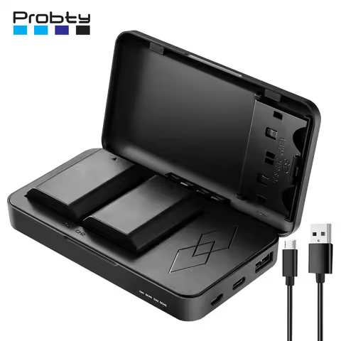 2600mAh NP-FZ100 NPFZ100 NP FZ100 Battery with Charger Case for Sony A6700, BC-QZ1, Sony a9, a7R III