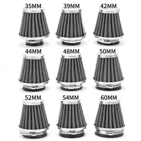 Tapered Motorcycle Air Filter Cleaner 35mm/39mm/42mm/44mm/48mm/50mm/52mm/54mm/60mm Universal Motorbi