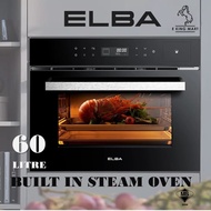 ELBA Built-in STEAM Oven 60Liter ESGO-N6088D(BK) 16 Function ELECTRIC Oven and 50 Auto Menu Sensor T