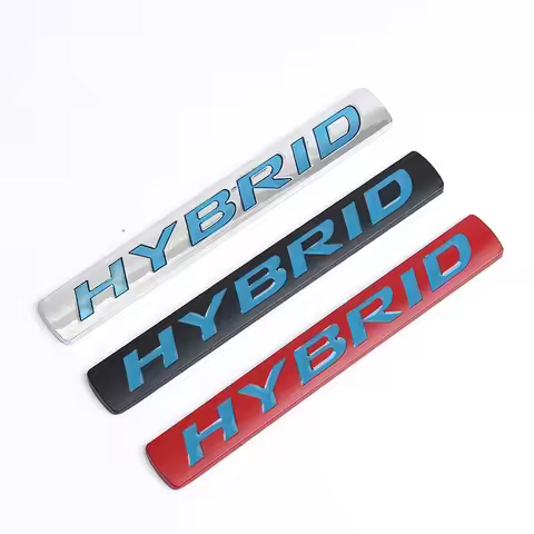 3D Metal HYBRID Car Sticker Emblem Badge for Hybrid Logo Toyota Prius Camry Crown Auris Rav4s S-MAX 