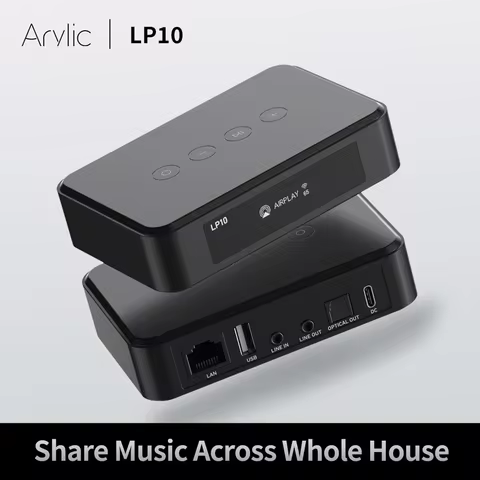 Arylic LP10 Wireless Audio Streamer AirPlay 2 WiFi Bluetooth with USB And Optical Spotify Connect Go