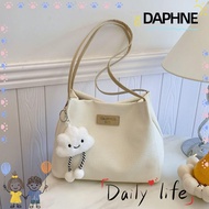 DAPHNE Shoulder Bag, Large Capacity With Pendant Ladies Bags, Texture Messenger Handbag