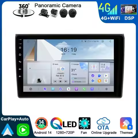 FEWANRO 8Core Head Unit For Audi A4 B6 B7 8E 8H 2002-2008 Car Radio For SEAT Exeo 2009-2012 AUDI S4 