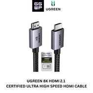 UGREEN 8K HDMI 2.1 Cable 48Gbps 4K@240Hz 120Hz 10K 8K@60Hz Certified Ultra High Speed HDMI Cord Aluminum, CP 2.2/2.3