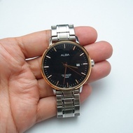 นาฬิกาหลุดจำนำ นาฬิกา ALBA รุ่น VJ42-X202 หน้าปัดสีดำ หน้าปัด 42 มม. ตัวเรือน Stainless steel