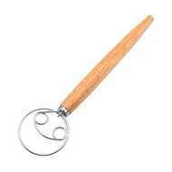 Dough Mixer/Oak Handle Mixer/High Quality Stainless Steel Dough Mixer