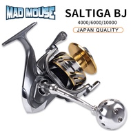 MADMOUSE SALTIGA BJ 4000 /6000/10000 Spinning Jigging Reel Japan Quality 11+1BB 35kg Drag Power Spinning Reel Boat Fishing Reels