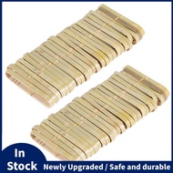 50Pcs Tongs Disposable Cooking Utensils Mini Bamboo Tongs Natural Toast Tongs for Cooking