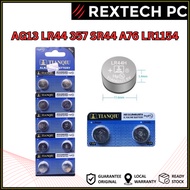 ( 1 pcs )AG13 LR44 357 SR44 A76 LR1154 Button Coin Cell Alkaline Watch Calculator Battery Jam Tangan