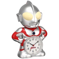 Seiko Clock Alarm Clock Ultraman Character Type Talking Alarm Analog JF336A SEIKO Silver 23.7×16.7×12cm.