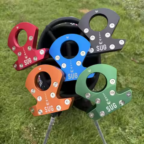 SUG CNC Aluminum Golf Putter High MOI Mallet Putters with Ball Pick Up Ring Adjustable Weight Screw 