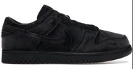 Nike Dunk Low Dover Street Market Triple Black Velvet