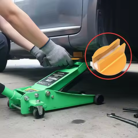 Magnetic Jack Pad Frame Rail Adapter For Vehicle Floor Jack Welded Seam Clamp Nylon Gasket Anti-Scra