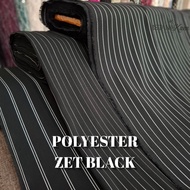 Polyester Zet Black | Zet Black | Polyester Line | Metered Fabric | Fabric Material -ISTANAEN