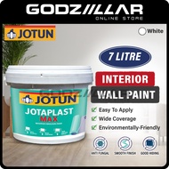 7L Jotun Jotaplast Max Acrylic Emulsion White | Interior Wall Paint | Cat Putih Dalam Dinding Rumah | Cat Kapur