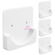 4 Pieces Adhesive Shower Curtain Rod Holder Shower Rod Retainer Wall Mount Holder, Shower Curtain Ro