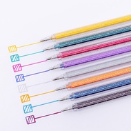 8 Pcs/12 Colors Glitter Gel Pens Gel Pen Set Children Students Pearlescent Gel Pen Graffiti Watercol