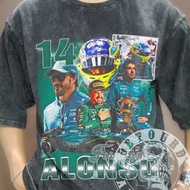 FERNANDO ALONSO Sport T-Shirt, FERNANDO ALONSO F1 Vintage Wash, F1 Sport Premium Oversized Style T-S