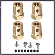 [A Z T K] 4PCS 5mm to 12mm Brass Combiner Wheel Hub Hex Adapter for  B14 B16 C14 C24 MN D90 D91 MN99