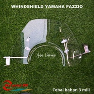 Yamaha fazzio visor One Set whindshield fazzio Thickness 3 Milli Acrylic Material whindshield With B