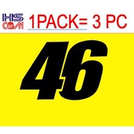 20230719-333 NUMBER 46  Body Sticker / Stripe / STIKER Stickers, Logos & Emblems