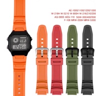 Rubber Silicone Strap for AQS810W SGW300H MRW200H AEQ110W AE1000W WS200H W800H W216H Sports Watch Br