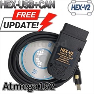 VCDS 24.7 VAG Scanner Tool Cable OBD2 Diagnostic Multi-language HEX V2 Wesheu VCDS VAG COM for Audi 