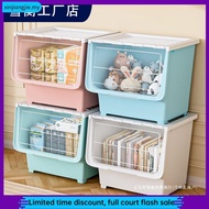 DR.STORAGE 28L/40L/60L Large Capacity Storage Box With Transparent Lid Stackable Toy Snack Storage C