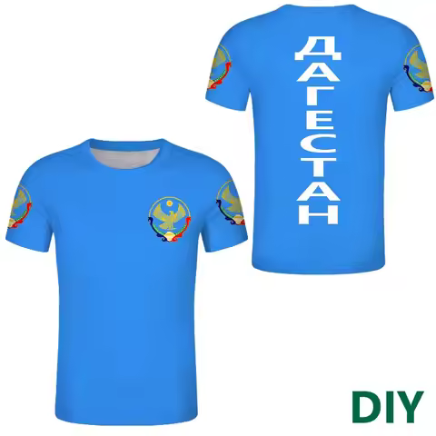 DAGESTAN Flag 3D Print Oversized T Shirt Women Men Summer Fashion O-neck Short Sleeve Funny Tshirt G