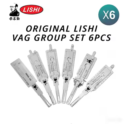 Lishi VAG Group Kit of 6 Pick / Decoder Tools hu66 key reader HU66 single lifter hu66 v.3 hu162t-8 h