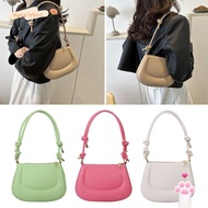 EU-FASHION Messenger Bag Girls PU Leather Simple Underarm Bag