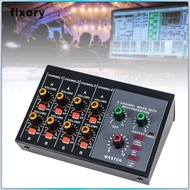 [fixory] 8 Channel Mixer Compact Stereo Equalizer for Karaoke Music Application Microphones