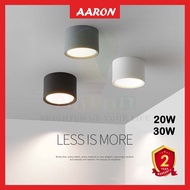 Surface Mount Ceiling lamp LED Panel Downlight Milo Tin 12W 20W 30W Black 5inch 7inch aaron shop Lightman