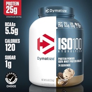[2.3kg-flavour opt] Dymatize ISO100 Hydrolyzed 100% Whey Isolate Protein Powder 25g Protein, 5.5g BC