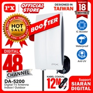 Antena TV Digital DVBT2 Indoor Outdoor Booster Antenna Analog 4K PX DA-5200