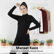 Manset Badan Kerah Tinggi /Turtle Neck Wanita Muslim / Manset Wanita premium / Manset Hijab / Manset