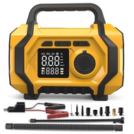 Tire Inflator Portable Air Compressor Cordless 150PSI Air Pump for Car Tires Emergency Power for Car