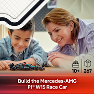 LEGO 77244 Speed Champions Mercedes-AMG F1 W15 Race Car Building Toy Set (267 Pieces)