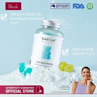 【HALAL】Unichi Blue Gummy for Hair Boost | Hair & Nail Care | Biotin & Zinc | 0 Sugar Low Fat | Vitam