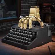 Brick Yue 66140 Adams Family Wednesday Pet Thing Broken Hand Typewriter Compatible Building Block Or