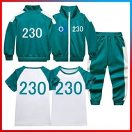 Squid Game Costume Set for Kids & Teens - Jacket, T-Shirt, Pants