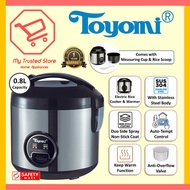 TOYOMI RC 708SS Rice Cooker Stainless Steel Body 0.8L